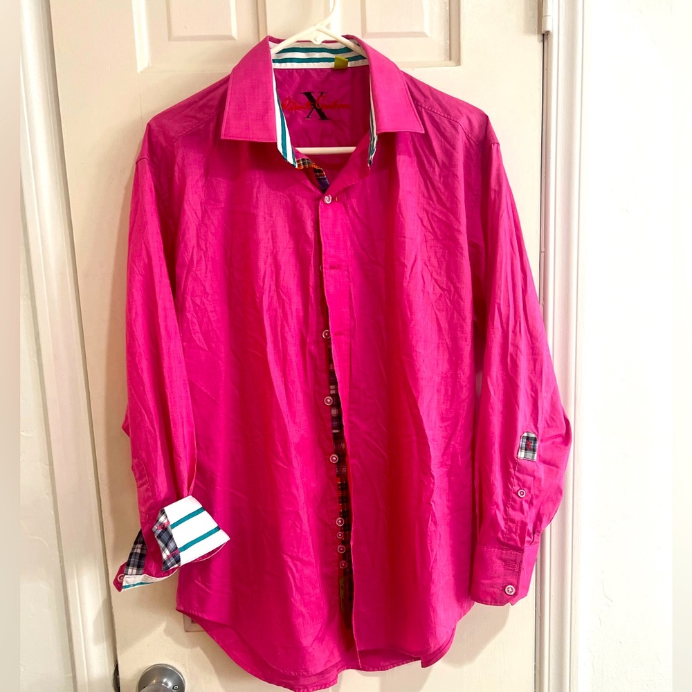 Robert Graham X Collection tailored party shirt, Men’s size large